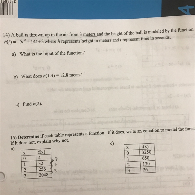 Please help, don’t understand. For #14 what would the input of the function be?-example-1