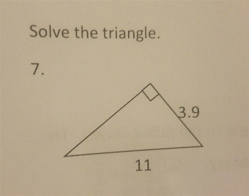 I'm confused on how to solve the triangle. can someone help me please?-example-1