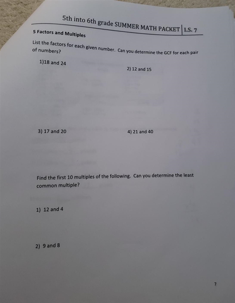 Factors And Multiples! Please help due 5:40​-example-1