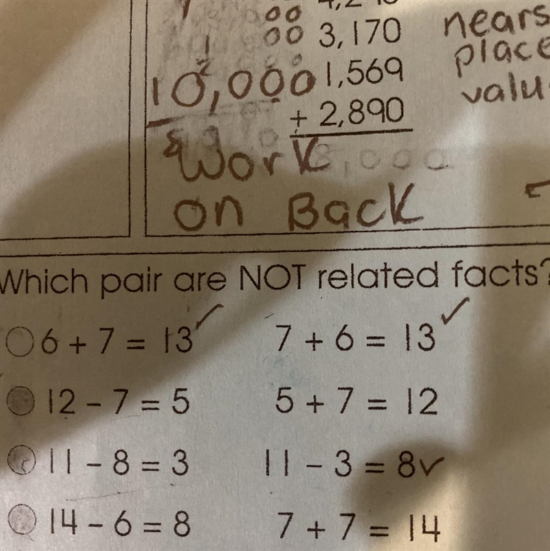 Which pair are not related facts ?-example-1