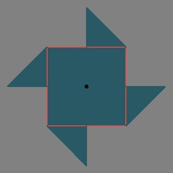 QUICKLY PLEASE. The area of one of the small right triangles outlined in blue is A-example-1