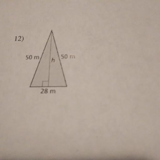 Find the area of this isosceles triangle.-example-1