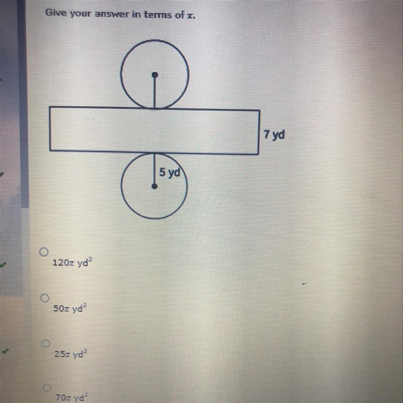 Use the net to find the surface area of the cylinder. Give answer in terms of pi.-example-1