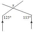 Please find x in the following problem.-example-1