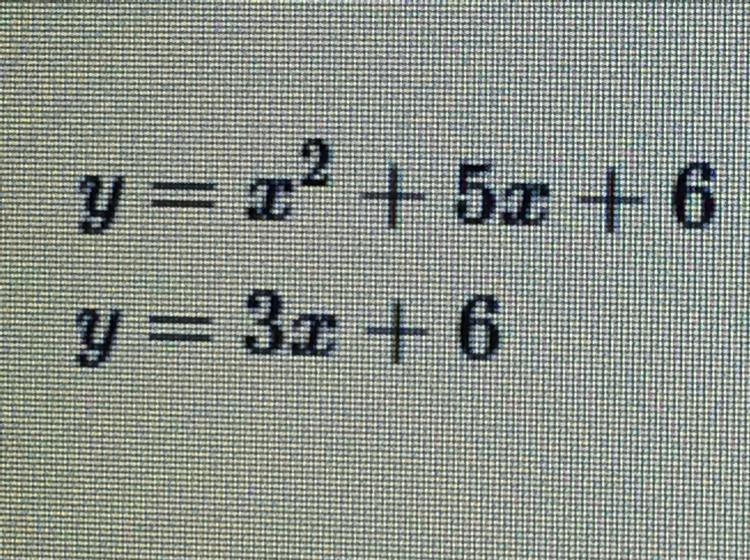 PLEASE HURRY!! What are the solutions to the system of equations?-example-1