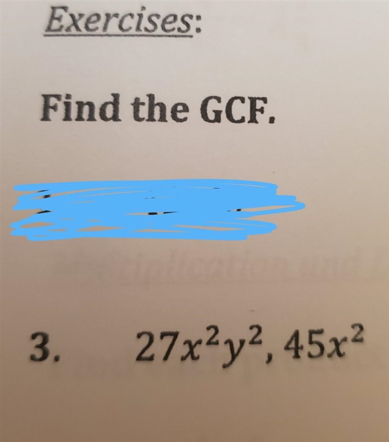 What is the gcf 27x²y² and 45x²​-example-1