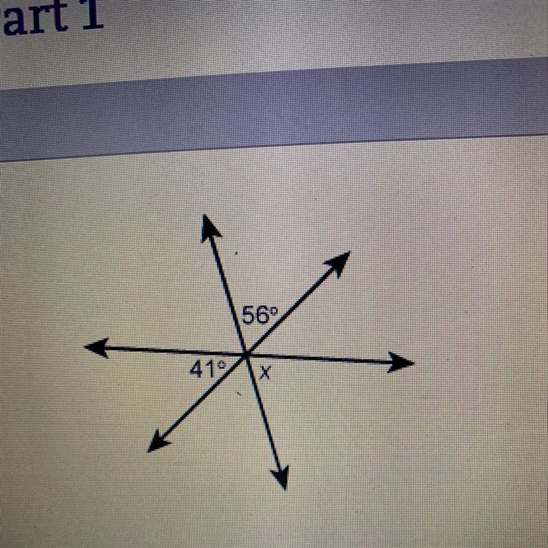 What is the measure of angle x enter your answer is the box-example-1