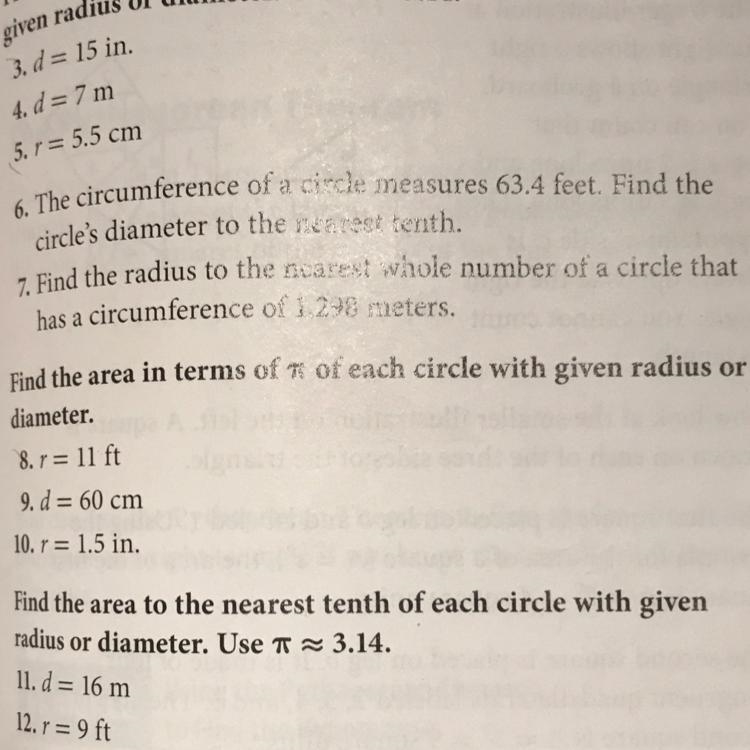 I am struggling with circles and pi. Please provide me with the answer and how you-example-1