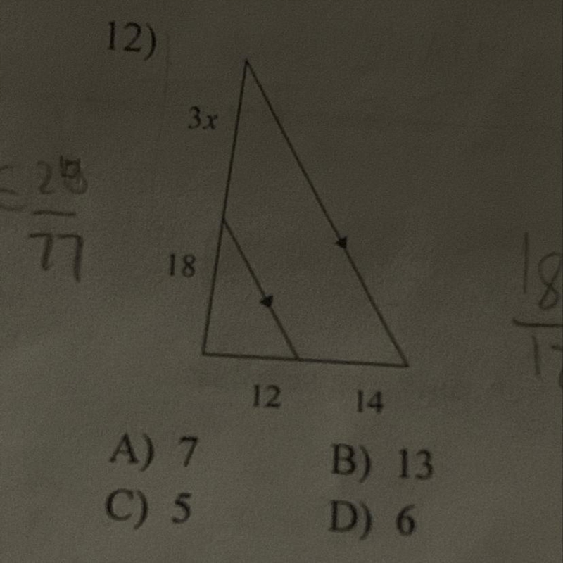 How to find x? I’ve been trying to this problem for a long time-example-1