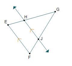 Using the side-splitter theorem, which segment length would complete the proportion-example-1