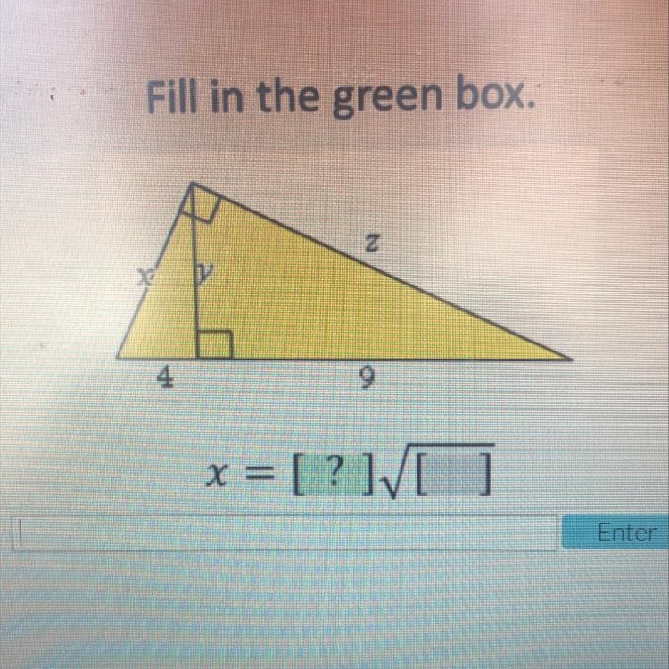 How do i get x? i’m confused on what numbers go where-example-1