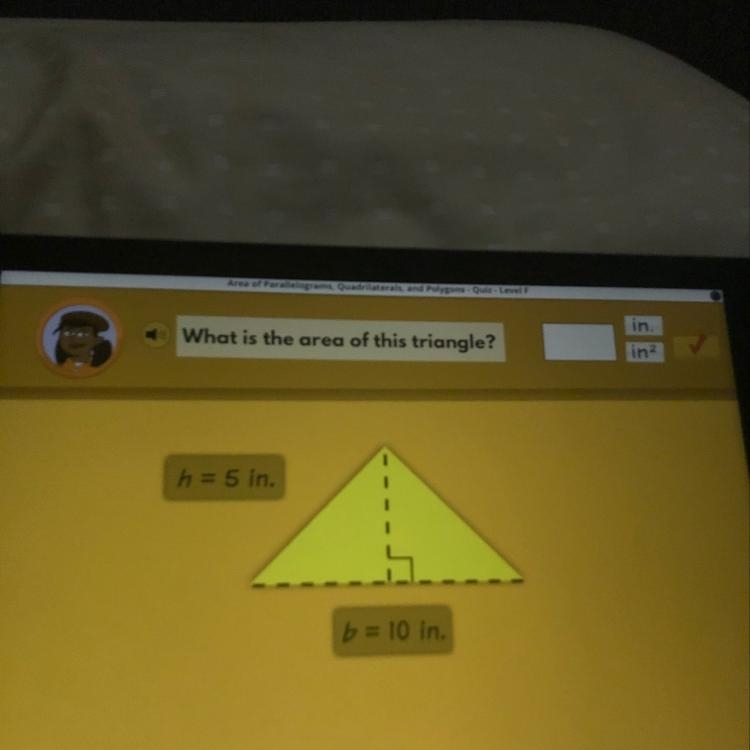 What is the area of this triangle-example-1