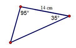 What is the approximate area of the triangle below? a)72.8 b)111.9 c)142.0 d)164.7 all-example-1