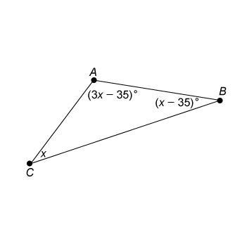 What is m∠A ? Enter your answer in the box. °-example-1