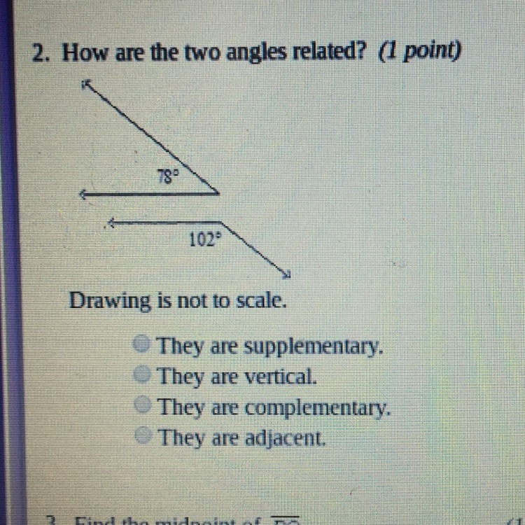 How are the two angles related?-example-1