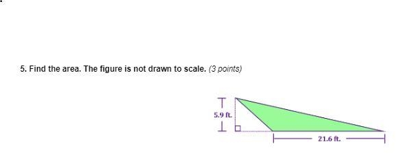 can someone help me find the area of the triangle? and can you give me step by step-example-1