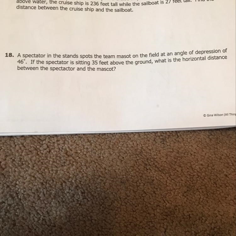 Please help with this angle of elevation and depression problem, thanks so much have-example-1