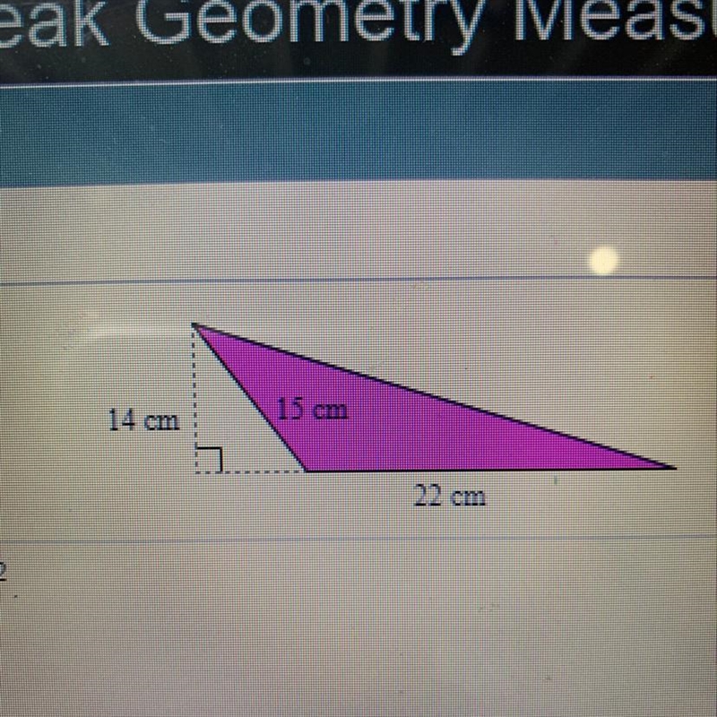 Find the area of a triangle-example-1