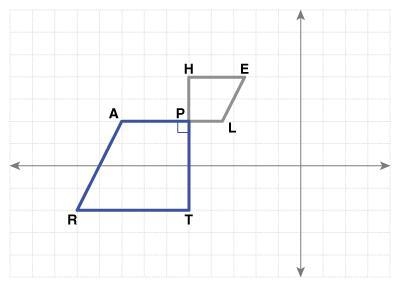 ASAP On the coordinate plane below, quadrilaterals TRAP and HELP are similar to each-example-1