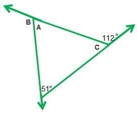 What is the measure of angle B in degrees? _________.-example-1