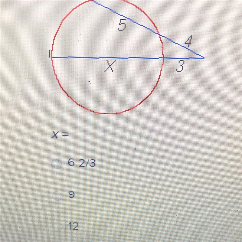 Please help X= 6 2/3 9 12-example-1