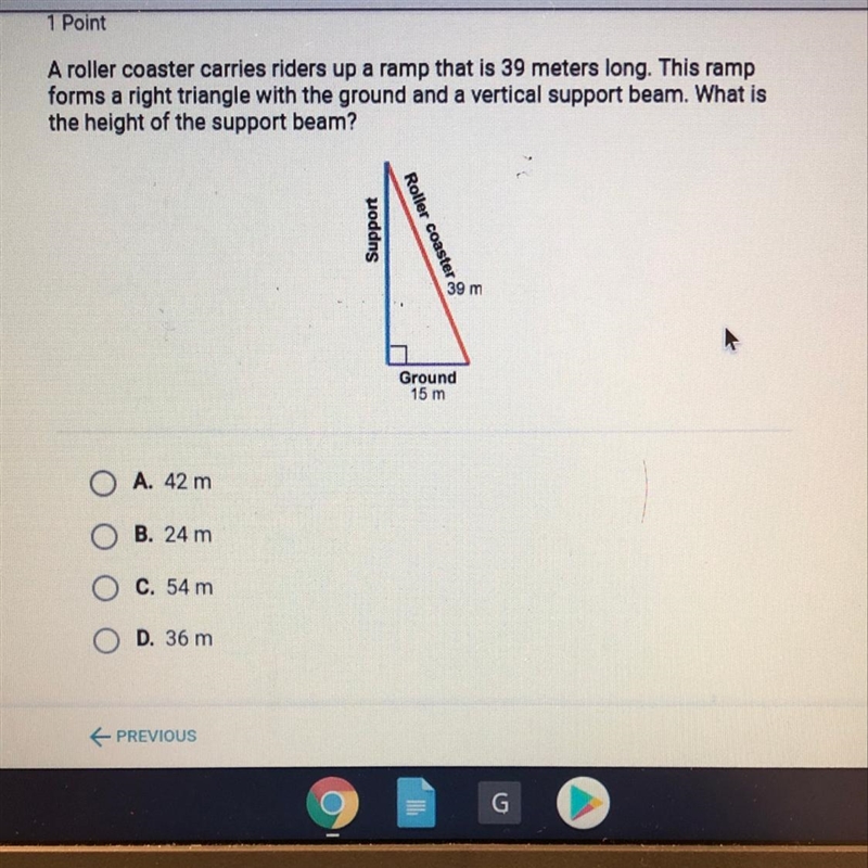 What is the height of the support beam?-example-1