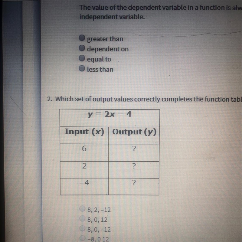 Help please With y=2x-4-example-1