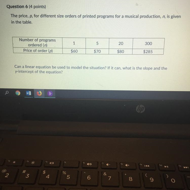 Linear:slope = 60, y-intercept = 0 Linear:slope = 10, y-intercept =20 Linear :slope-example-1