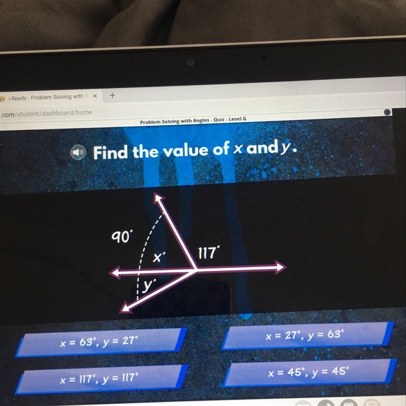 Find the value of x and y-example-1