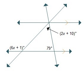 What is the value of x? x = 2.25 x = 11.25 x = 13 x = 22-example-1