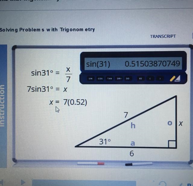 I need someone to tell me how to find the sin of a degree in trigonometry without-example-1