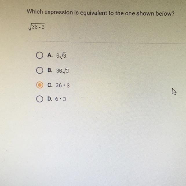 Which expression is equivalent to the one shown below?-example-1