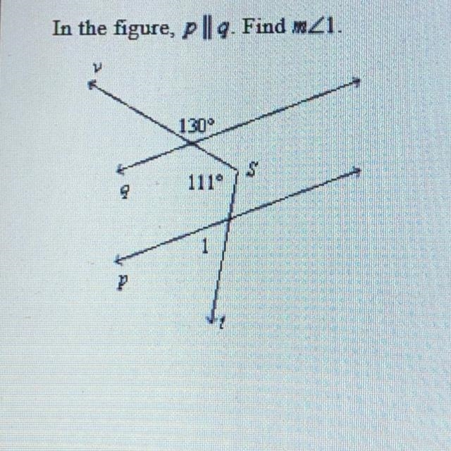 PLEASE HELP !!!!! In the figure, pllq. Find m angle 21.-example-1