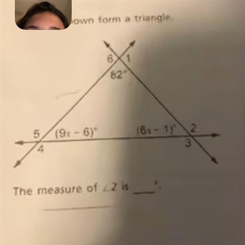 How do I find the angle measure for 2?-example-1