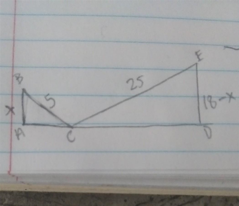 In the diagram below, ABC~DEC. What is the value of x? a. 3 b. 2 c. 2.5 d. 3.5​-example-1