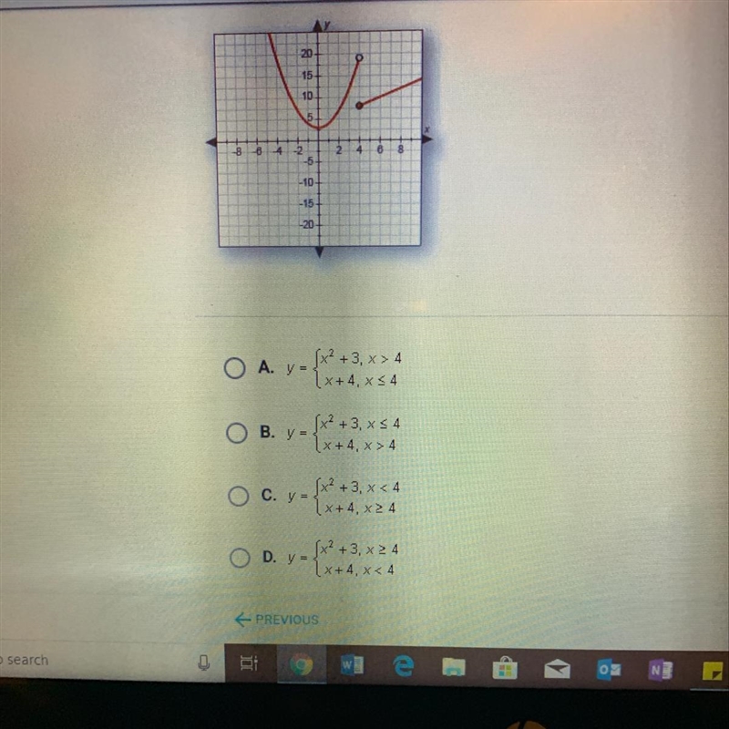 Which of the following functions is graphed below?-example-1