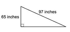 Which of the following shows the length of the third side, in inches, of the triangle-example-1