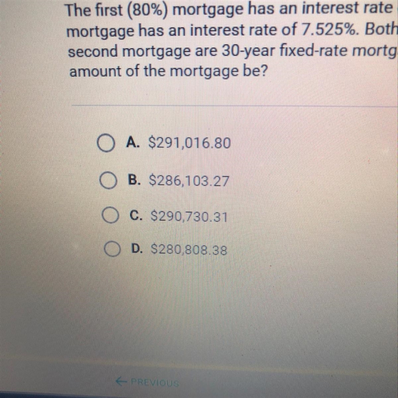 You are applying for an 80/20 mortgage to buy a house costing $145,000. The first-example-1