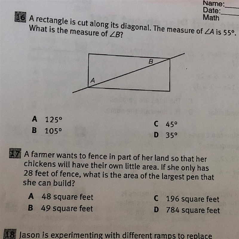 20: the figure is a net of a rectangular prism with a length of 14 yards, a width-example-1