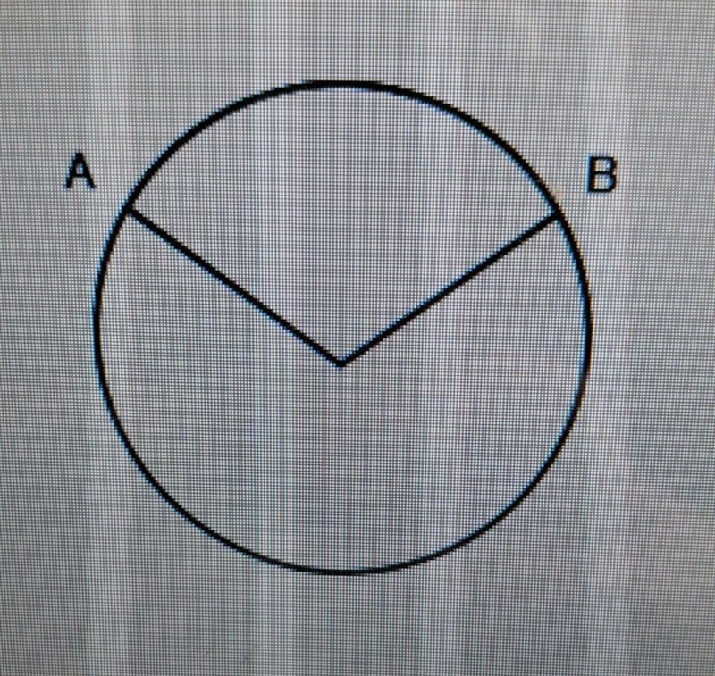 If the radius of a circle with center 0 is 15.5, and the measure of angle AOB is 90, what-example-1