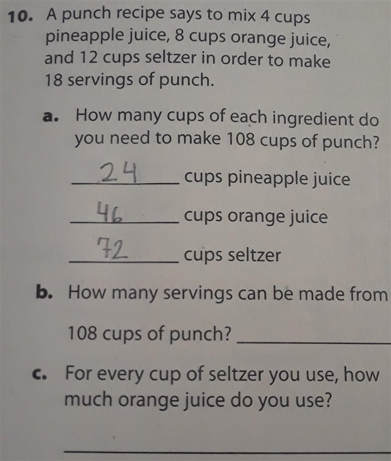 I just need the answers for 10b and 10c. Please Help Me.​-example-1