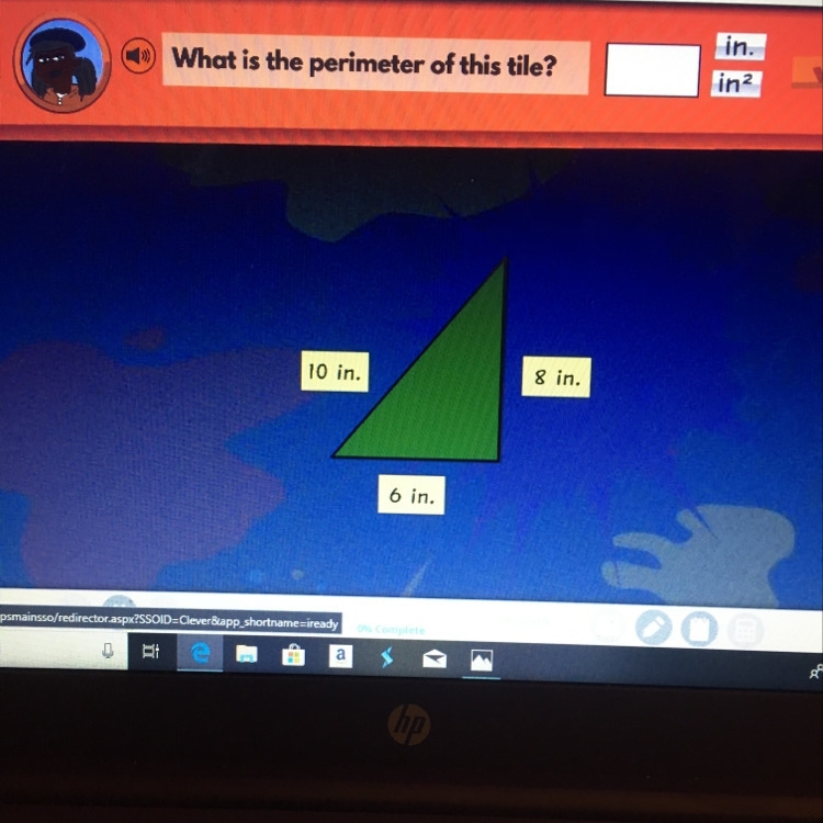 What is the perimeter of this tile-example-1