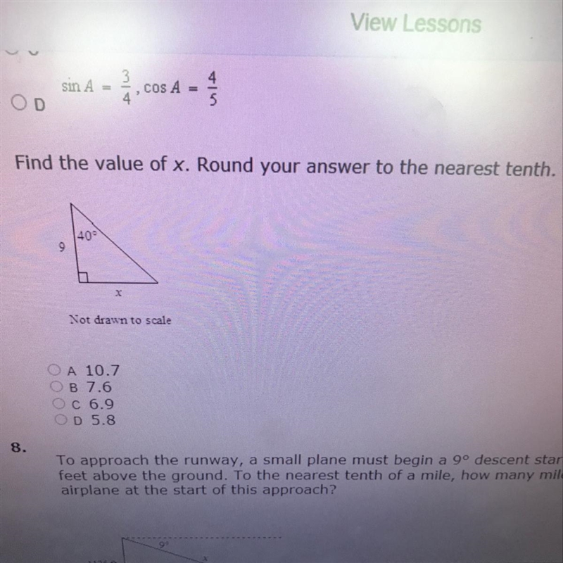 Find the value of X. Round to the nearest tenth. Thanks!-example-1