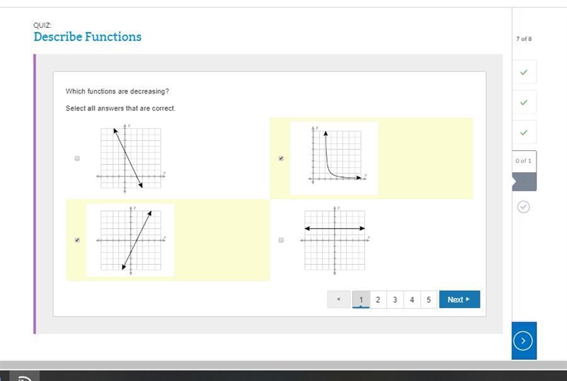 Which functions are decreasing? Select all answers that are correct. PLS HEEEEEEEEEEEEEEEEEEEEEEEEEEEEEEEELPPPPPPPPPPPPPPPP-example-1