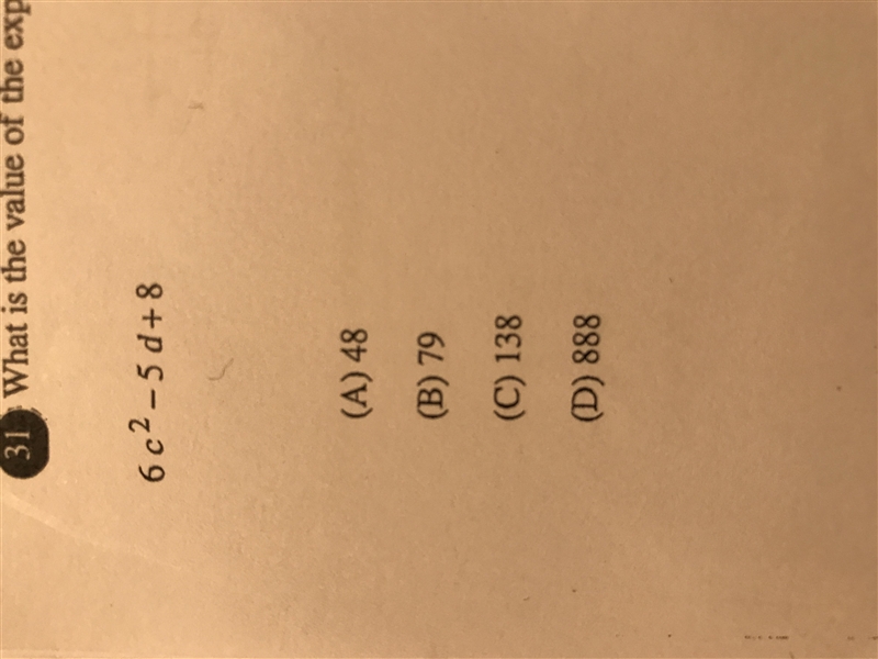 What is the value of the expression below when c=5 and d=4-example-1