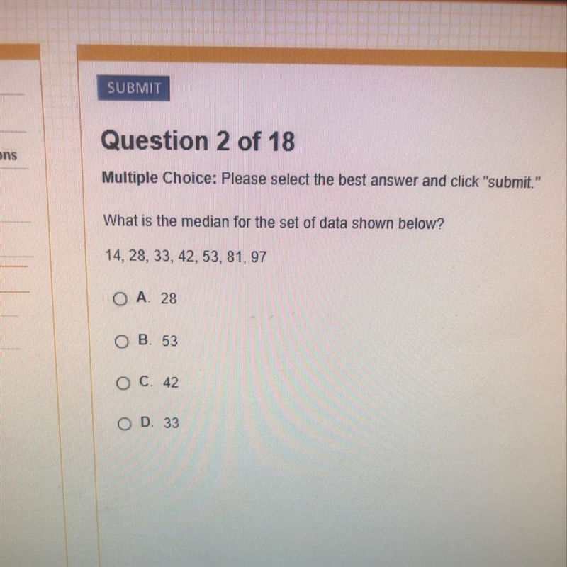 What is the median for the set of data shown-example-1