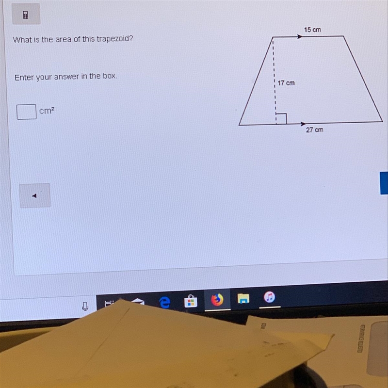 What is the area of this trapezoid? Please help me.-example-1