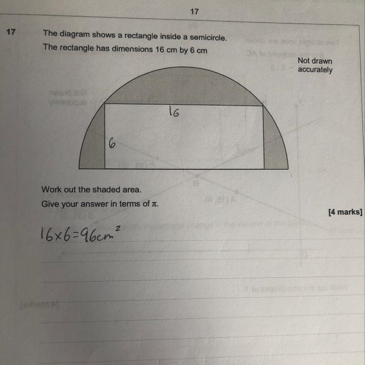 Please find shaded area and show workings.-example-1