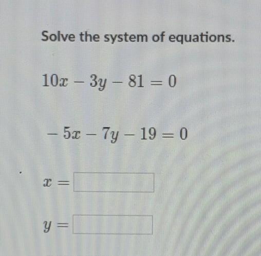 Solve the system of equations. ​-example-1