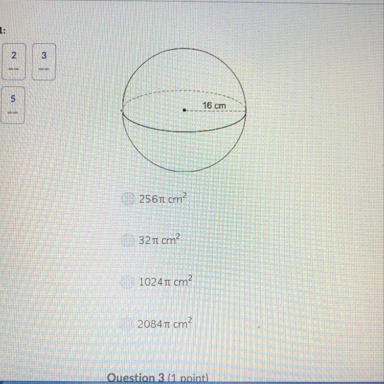 What is the surface area of the sphere?-example-1